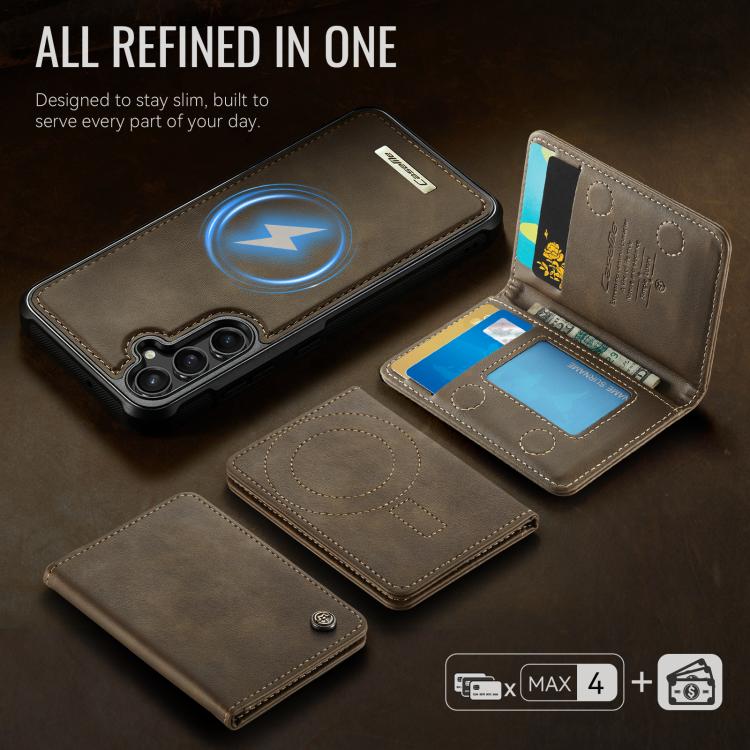 For Samsung Galaxy A54 5G CaseMe Me80 Series Detachable Wallet Magnetic RFID Vegan Leather Phone Case