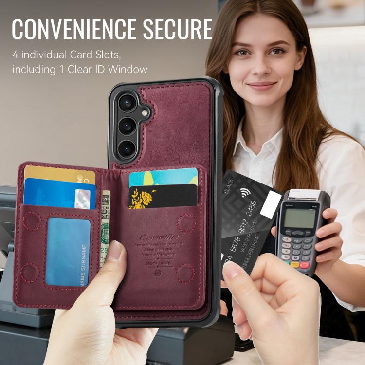 For Samsung Galaxy A54 5G CaseMe Me80 Series Detachable Wallet Magnetic RFID Vegan Leather Phone Case