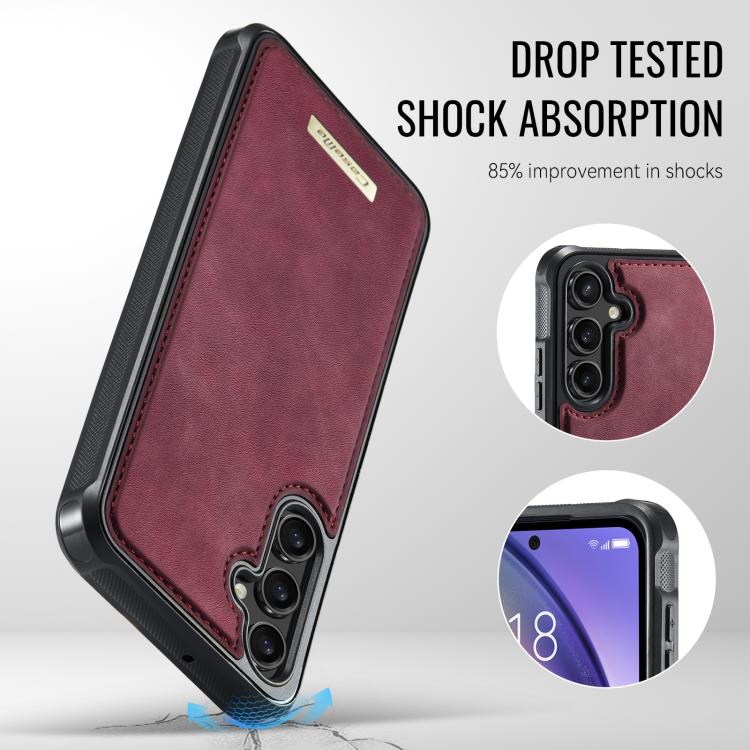 For Samsung Galaxy A54 5G CaseMe Me80 Series Detachable Wallet Magnetic RFID Vegan Leather Phone Case