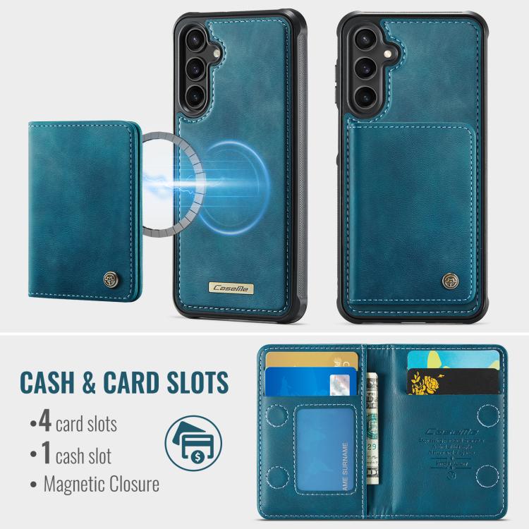 For Samsung Galaxy A54 5G CaseMe Me80 Series Detachable Wallet Magnetic RFID Vegan Leather Phone Case