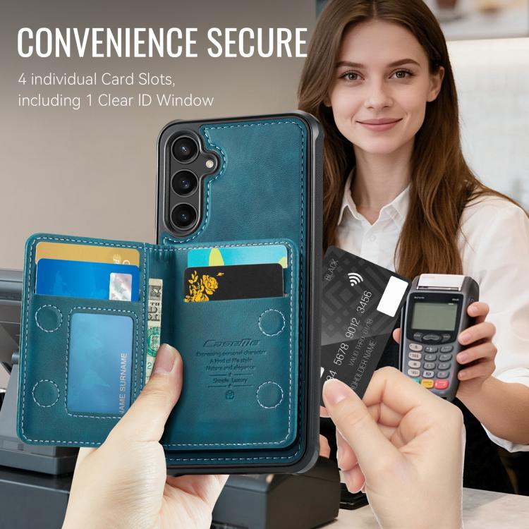 For Samsung Galaxy A54 5G CaseMe Me80 Series Detachable Wallet Magnetic RFID Vegan Leather Phone Case