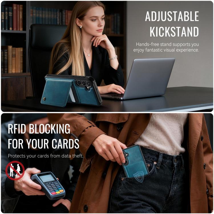 For Samsung Galaxy A54 5G CaseMe Me80 Series Detachable Wallet Magnetic RFID Vegan Leather Phone Case