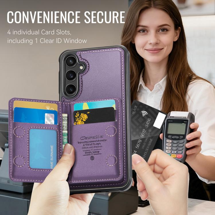 For Samsung Galaxy A54 5G CaseMe Me80 Series Detachable Wallet Magnetic RFID Vegan Leather Phone Case