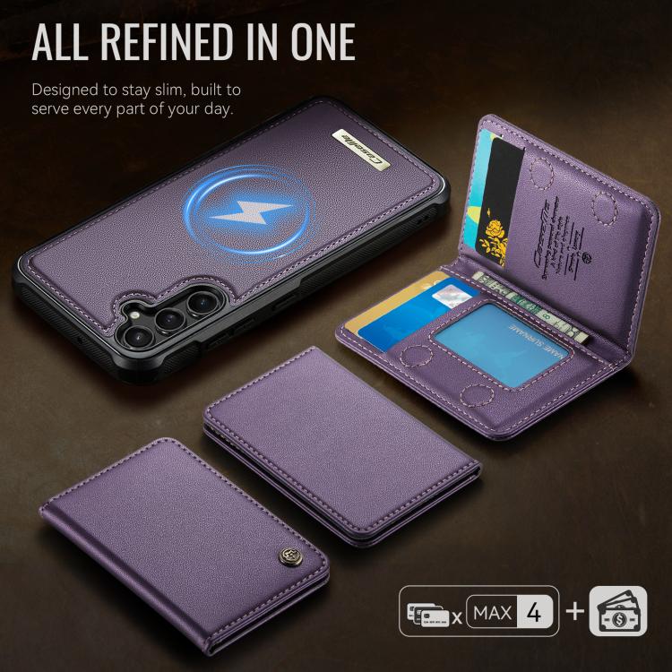 For Samsung Galaxy A54 5G CaseMe Me80 Series Detachable Wallet Magnetic RFID Vegan Leather Phone Case