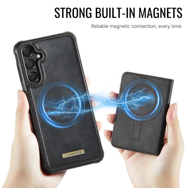 For Samsung Galaxy A55 5G / A35 5G CaseMe Me80 Series Detachable Wallet Magnetic RFID Vegan Leather Phone Case