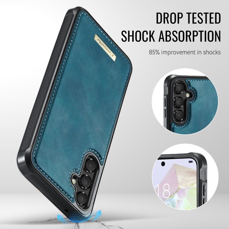 For Samsung Galaxy A55 5G / A35 5G CaseMe Me80 Series Detachable Wallet Magnetic RFID Vegan Leather Phone Case