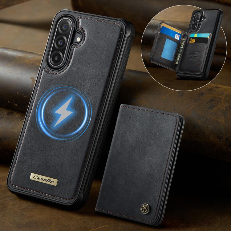 For Samsung Galaxy A56 5G CaseMe Me80 Series Detachable Wallet Magnetic RFID Vegan Leather Phone Case