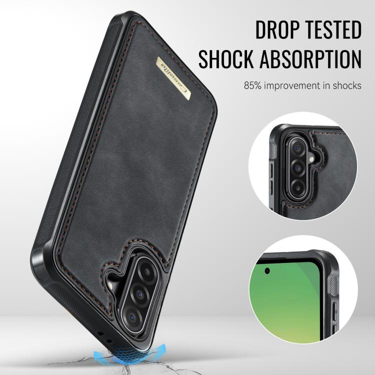 For Samsung Galaxy A56 5G CaseMe Me80 Series Detachable Wallet Magnetic RFID Vegan Leather Phone Case