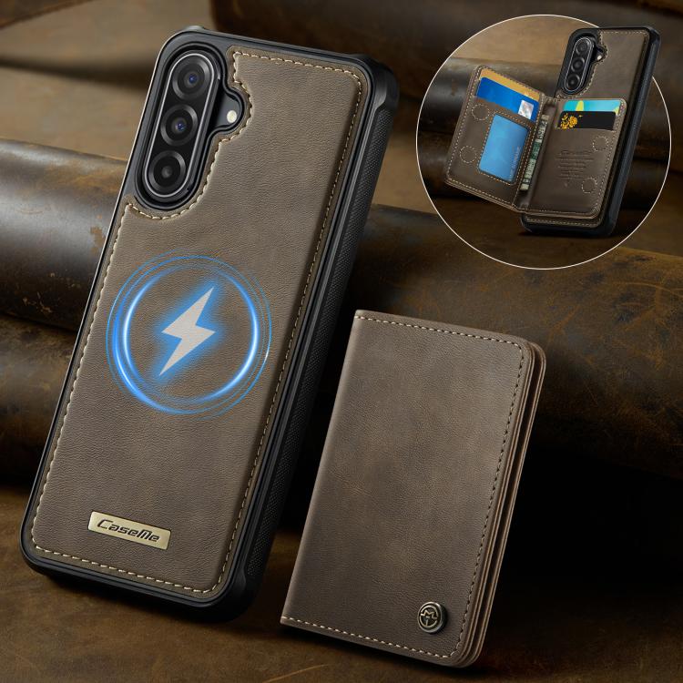 For Samsung Galaxy A56 5G CaseMe Me80 Series Detachable Wallet Magnetic RFID Vegan Leather Phone Case