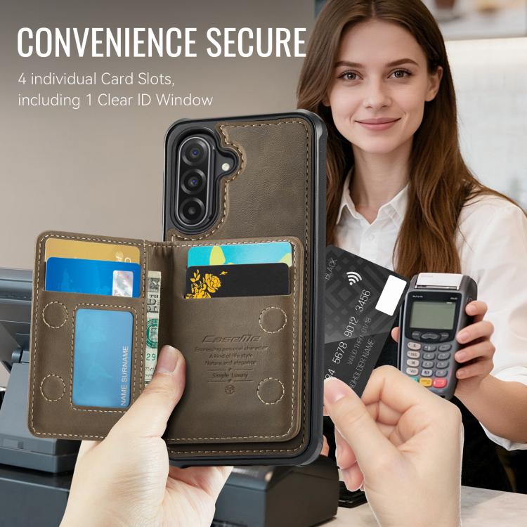 For Samsung Galaxy A56 5G CaseMe Me80 Series Detachable Wallet Magnetic RFID Vegan Leather Phone Case
