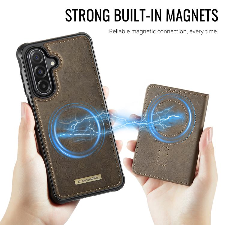 For Samsung Galaxy A56 5G CaseMe Me80 Series Detachable Wallet Magnetic RFID Vegan Leather Phone Case