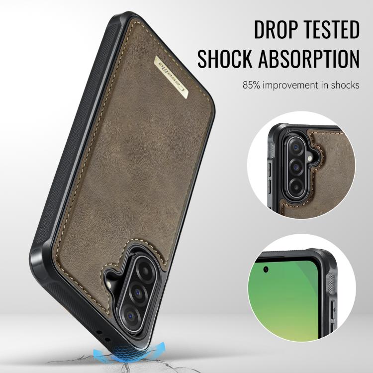 For Samsung Galaxy A56 5G CaseMe Me80 Series Detachable Wallet Magnetic RFID Vegan Leather Phone Case