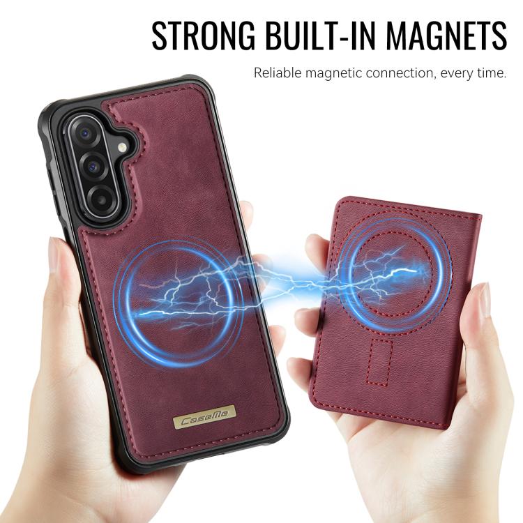 For Samsung Galaxy A56 5G CaseMe Me80 Series Detachable Wallet Magnetic RFID Vegan Leather Phone Case