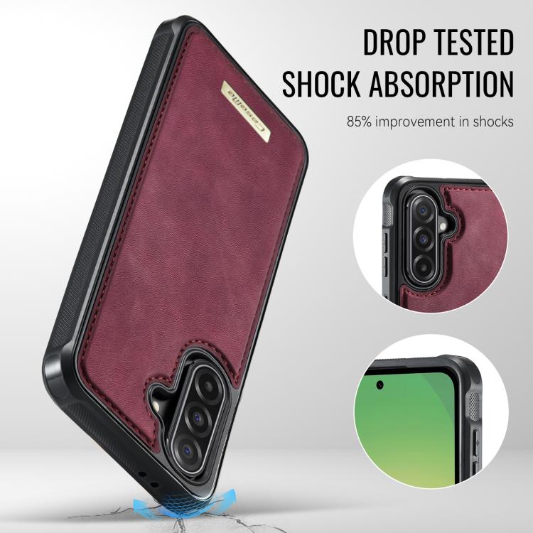 For Samsung Galaxy A56 5G CaseMe Me80 Series Detachable Wallet Magnetic RFID Vegan Leather Phone Case