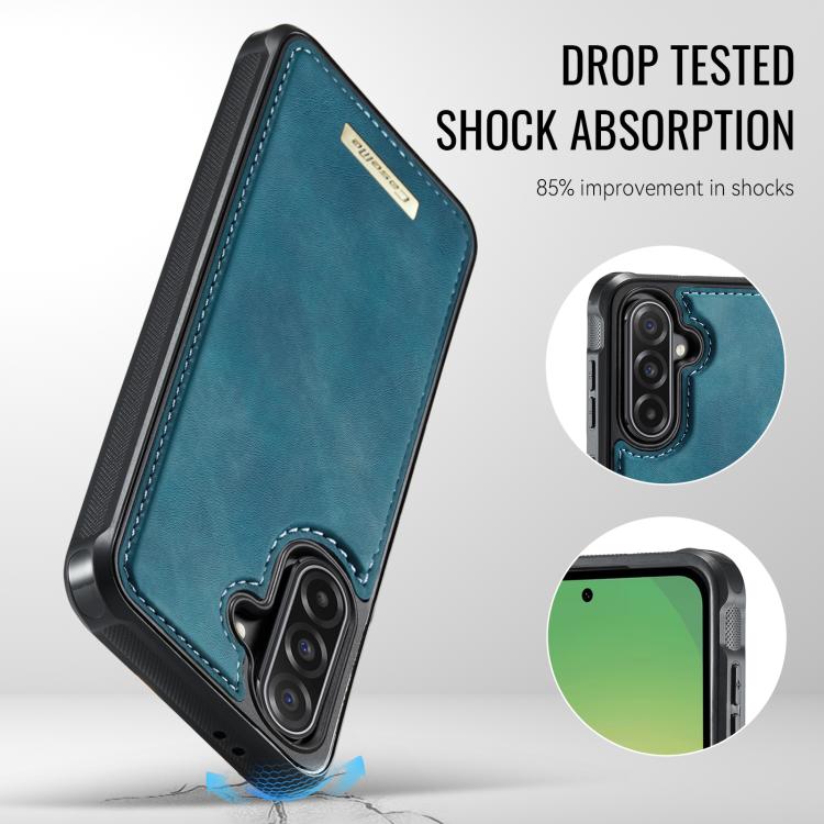 For Samsung Galaxy A56 5G CaseMe Me80 Series Detachable Wallet Magnetic RFID Vegan Leather Phone Case