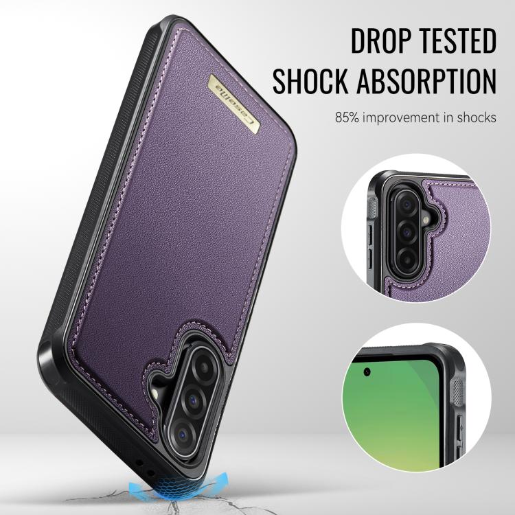 For Samsung Galaxy A56 5G CaseMe Me80 Series Detachable Wallet Magnetic RFID Vegan Leather Phone Case