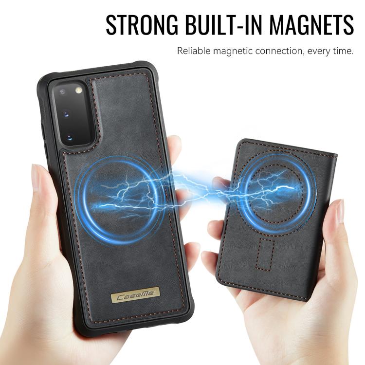 For Samsung Galaxy S20 5G CaseMe Me80 Series Detachable Wallet Magnetic RFID Vegan Leather Phone Case