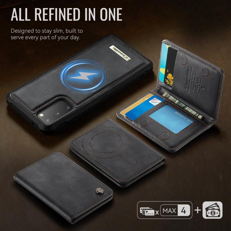 For Samsung Galaxy S20 5G CaseMe Me80 Series Detachable Wallet Magnetic RFID Vegan Leather Phone Case