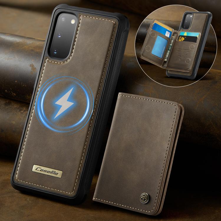 For Samsung Galaxy S20 5G CaseMe Me80 Series Detachable Wallet Magnetic RFID Vegan Leather Phone Case