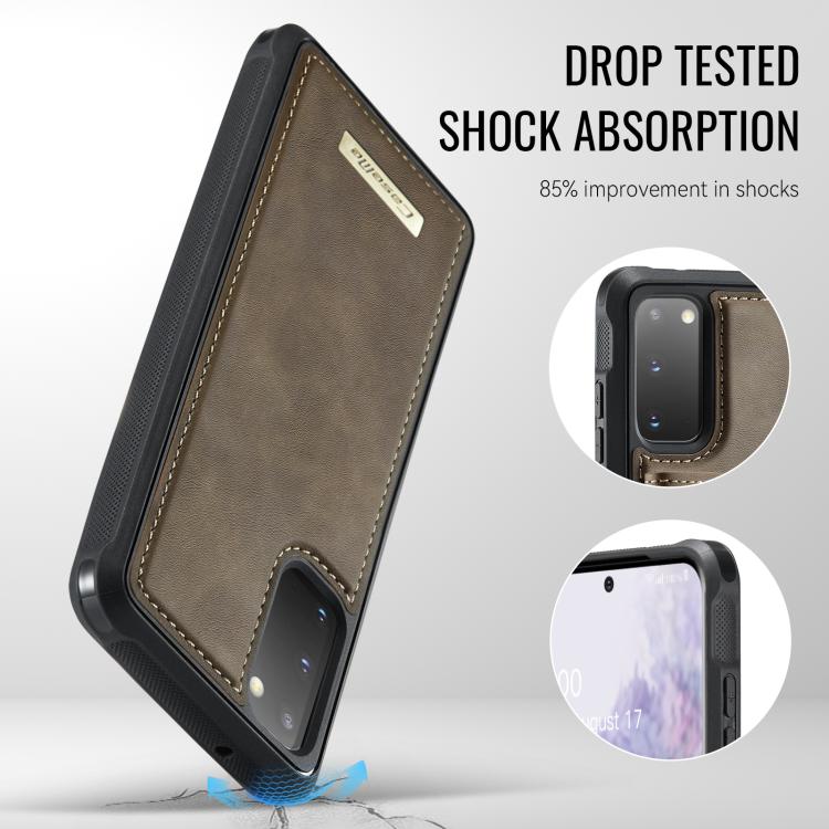 For Samsung Galaxy S20 5G CaseMe Me80 Series Detachable Wallet Magnetic RFID Vegan Leather Phone Case