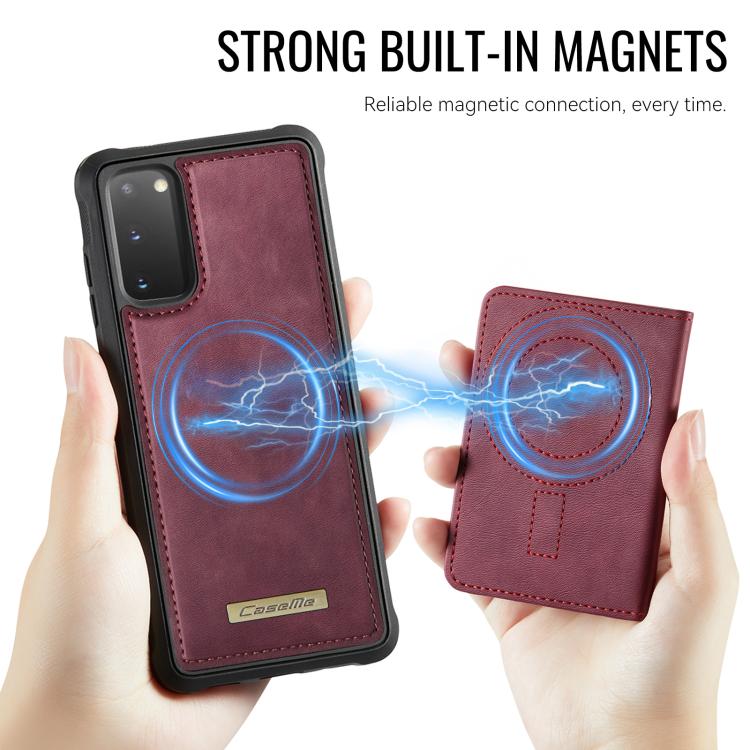 For Samsung Galaxy S20 5G CaseMe Me80 Series Detachable Wallet Magnetic RFID Vegan Leather Phone Case
