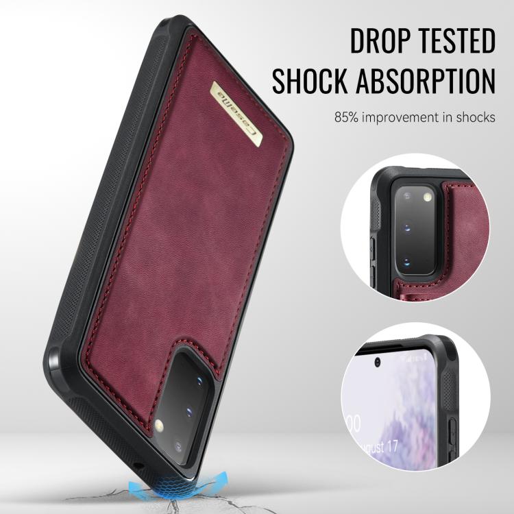 For Samsung Galaxy S20 5G CaseMe Me80 Series Detachable Wallet Magnetic RFID Vegan Leather Phone Case