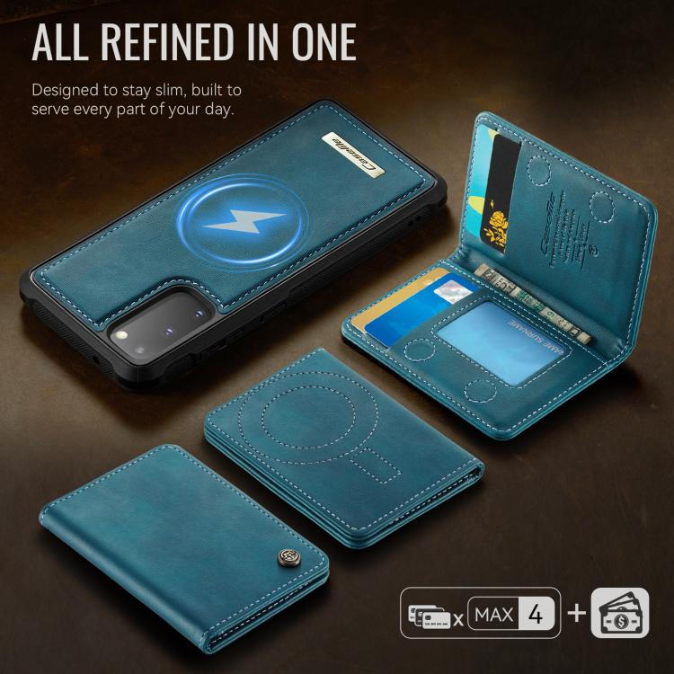 For Samsung Galaxy S20 5G CaseMe Me80 Series Detachable Wallet Magnetic RFID Vegan Leather Phone Case