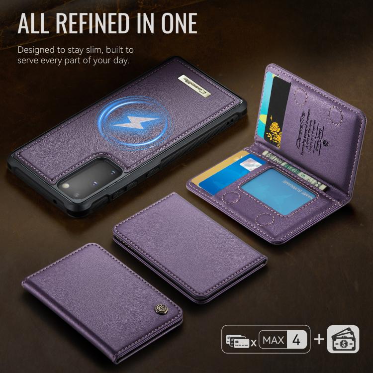 For Samsung Galaxy S20 5G CaseMe Me80 Series Detachable Wallet Magnetic RFID Vegan Leather Phone Case