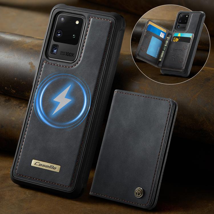 For Samsung Galaxy S20 Ultra 5G CaseMe Me80 Series Detachable Wallet Magnetic RFID Vegan Leather Phone Case