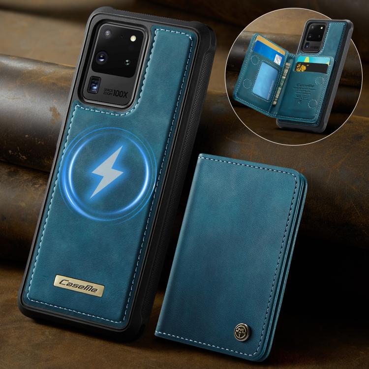 For Samsung Galaxy S20 Ultra 5G CaseMe Me80 Series Detachable Wallet Magnetic RFID Vegan Leather Phone Case