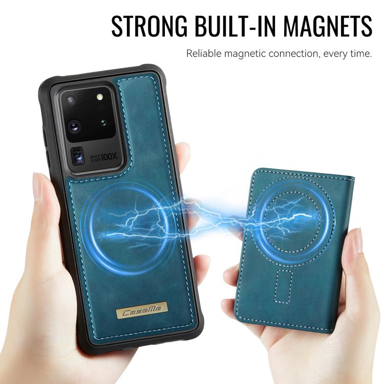 For Samsung Galaxy S20 Ultra 5G CaseMe Me80 Series Detachable Wallet Magnetic RFID Vegan Leather Phone Case