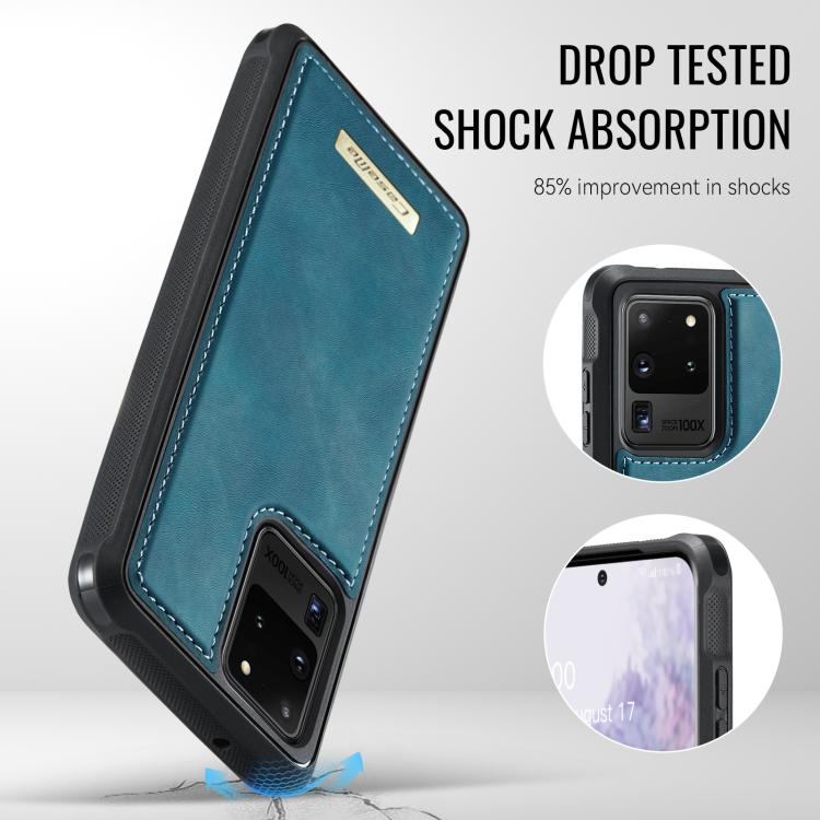 For Samsung Galaxy S20 Ultra 5G CaseMe Me80 Series Detachable Wallet Magnetic RFID Vegan Leather Phone Case