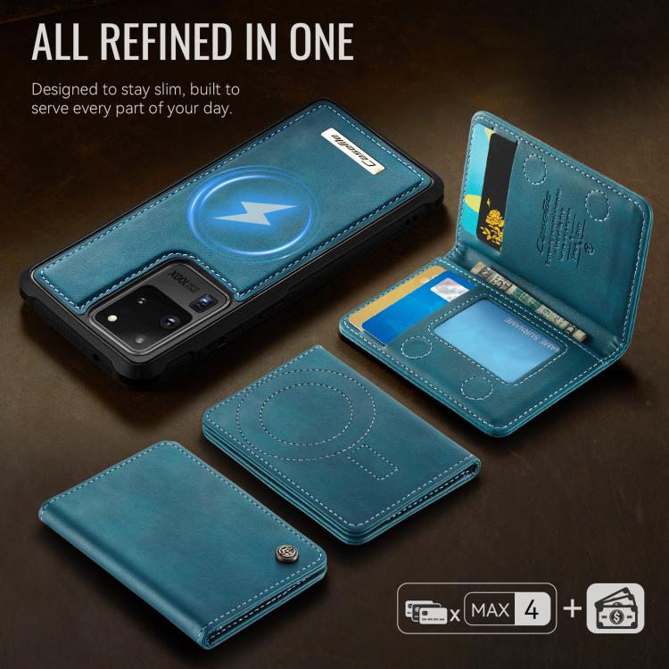 For Samsung Galaxy S20 Ultra 5G CaseMe Me80 Series Detachable Wallet Magnetic RFID Vegan Leather Phone Case