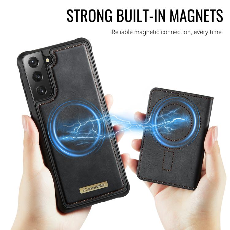 For Samsung Galaxy S22 5G CaseMe Me80 Series Detachable Wallet Magnetic RFID Vegan Leather Phone Case
