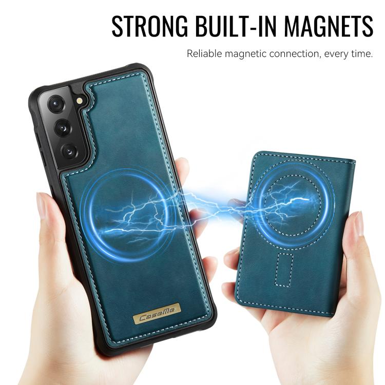 For Samsung Galaxy S22 5G CaseMe Me80 Series Detachable Wallet Magnetic RFID Vegan Leather Phone Case