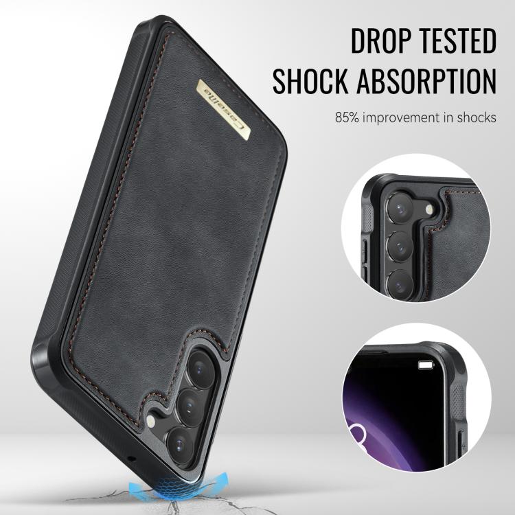 For Samsung Galaxy S23 5G CaseMe Me80 Series Detachable Wallet Magnetic RFID Vegan Leather Phone Case
