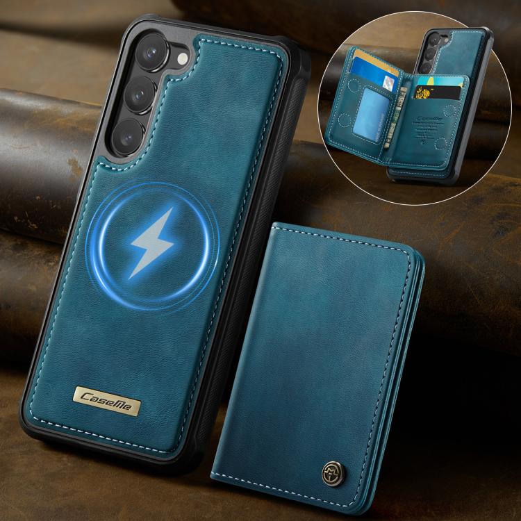 For Samsung Galaxy S23 5G CaseMe Me80 Series Detachable Wallet Magnetic RFID Vegan Leather Phone Case
