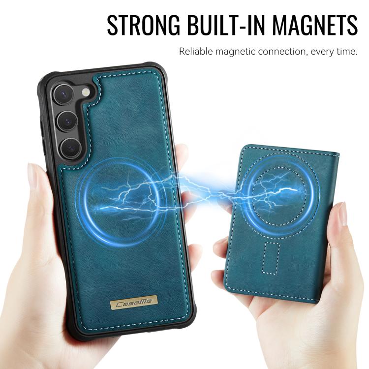 For Samsung Galaxy S23 5G CaseMe Me80 Series Detachable Wallet Magnetic RFID Vegan Leather Phone Case