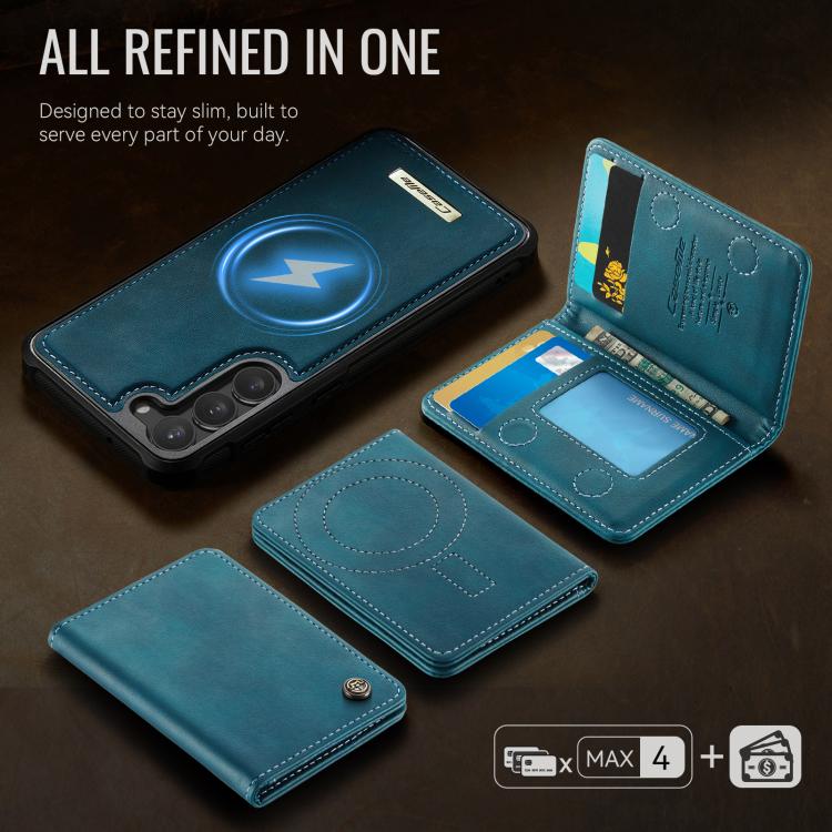 For Samsung Galaxy S23 5G CaseMe Me80 Series Detachable Wallet Magnetic RFID Vegan Leather Phone Case