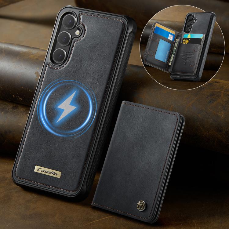 For Samsung Galaxy S23 FE 5G CaseMe Me80 Series Detachable Wallet Magnetic RFID Vegan Leather Phone Case