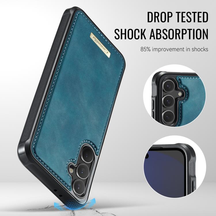 For Samsung Galaxy S24 FE 5G CaseMe Me80 Series Detachable Wallet Magnetic RFID Vegan Leather Phone Case
