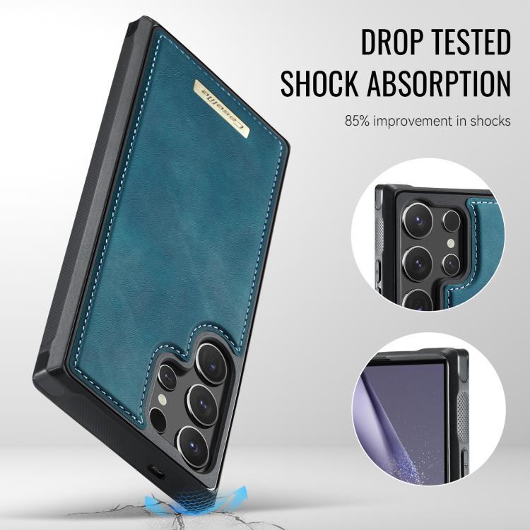 For Samsung Galaxy S24 Ultra 5G CaseMe Me80 Series Detachable Wallet Magnetic RFID Vegan Leather Phone Case