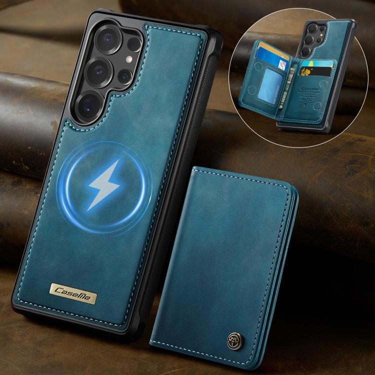 For Samsung Galaxy S25 Ultra 5G CaseMe Me80 Series Detachable Wallet Magnetic RFID Vegan Leather Phone Case