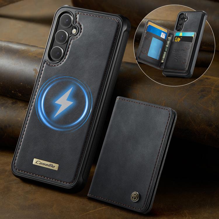 For Samsung Galaxy S26 5G CaseMe Me80 Series Detachable Wallet Magnetic RFID Vegan Leather Phone Case