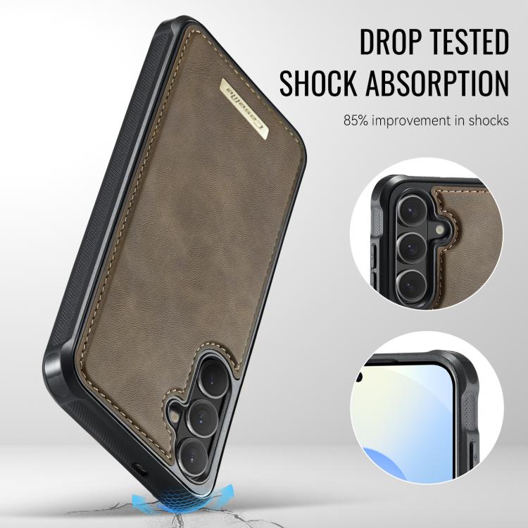 For Samsung Galaxy S26 5G CaseMe Me80 Series Detachable Wallet Magnetic RFID Vegan Leather Phone Case