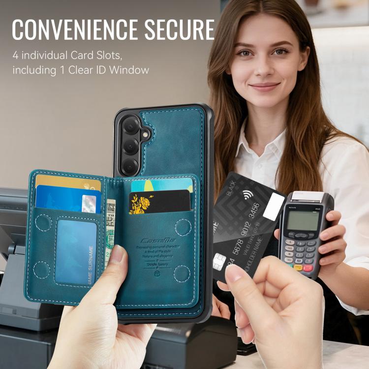For Samsung Galaxy S26 5G CaseMe Me80 Series Detachable Wallet Magnetic RFID Vegan Leather Phone Case