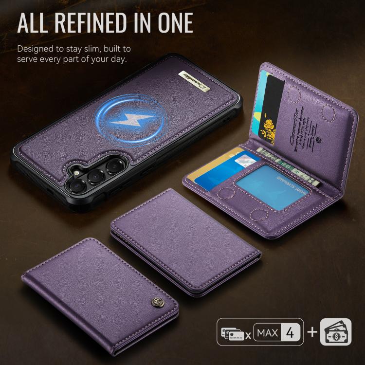 For Samsung Galaxy S26 5G CaseMe Me80 Series Detachable Wallet Magnetic RFID Vegan Leather Phone Case
