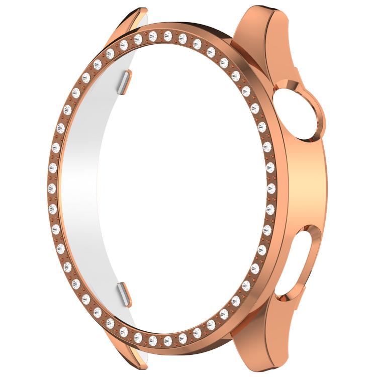 For Xiaomi Watch 5 Single Row Diamond Half Coverage Hollow PC Watch Protective Case