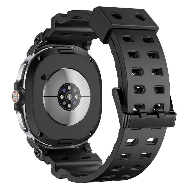 For Samsung Galaxy Watch8 / Watch8 Classic Breathable Dual Row Perforated Silicone Watch Band