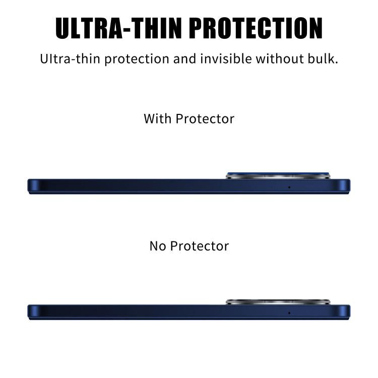 For Redmi 14C Kalebol Silk-Screened HD Anti-Fingerprint AR Integrated Camera Lens Tempered Glass Film